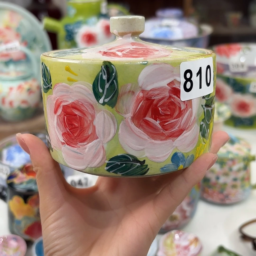 景德镇手绘高温釉下彩陶瓷茶具