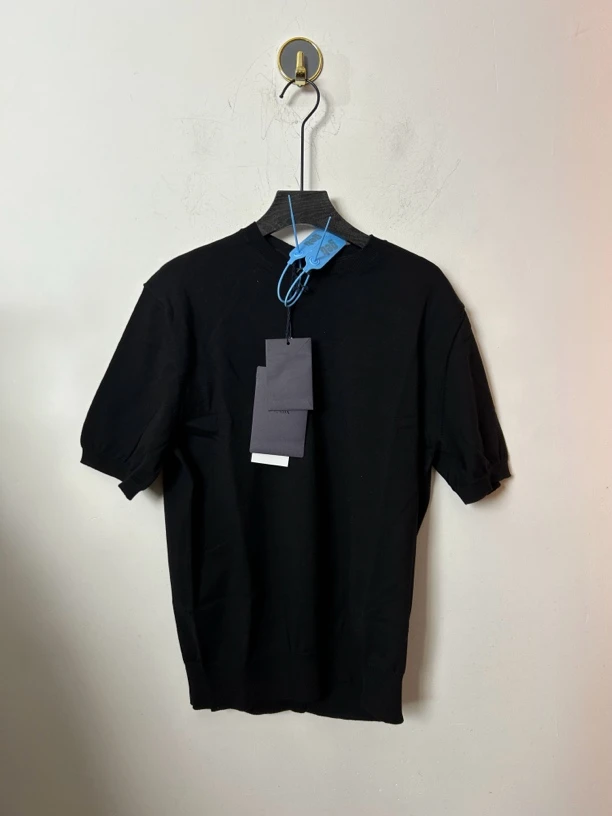 99新 Prada/普拉达 Prada纯黑色半袖针织衫99新
