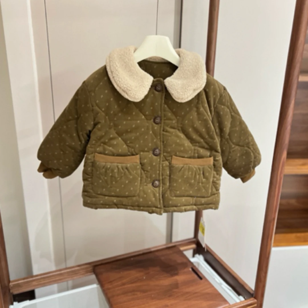 【编号Q293】67397-04-儿童毛毛翻领棉外套-Moonlight