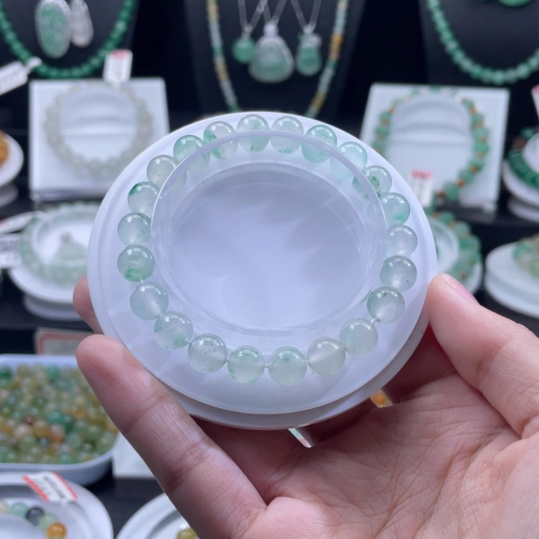 石英质玉（非洲翠）未镶嵌手串