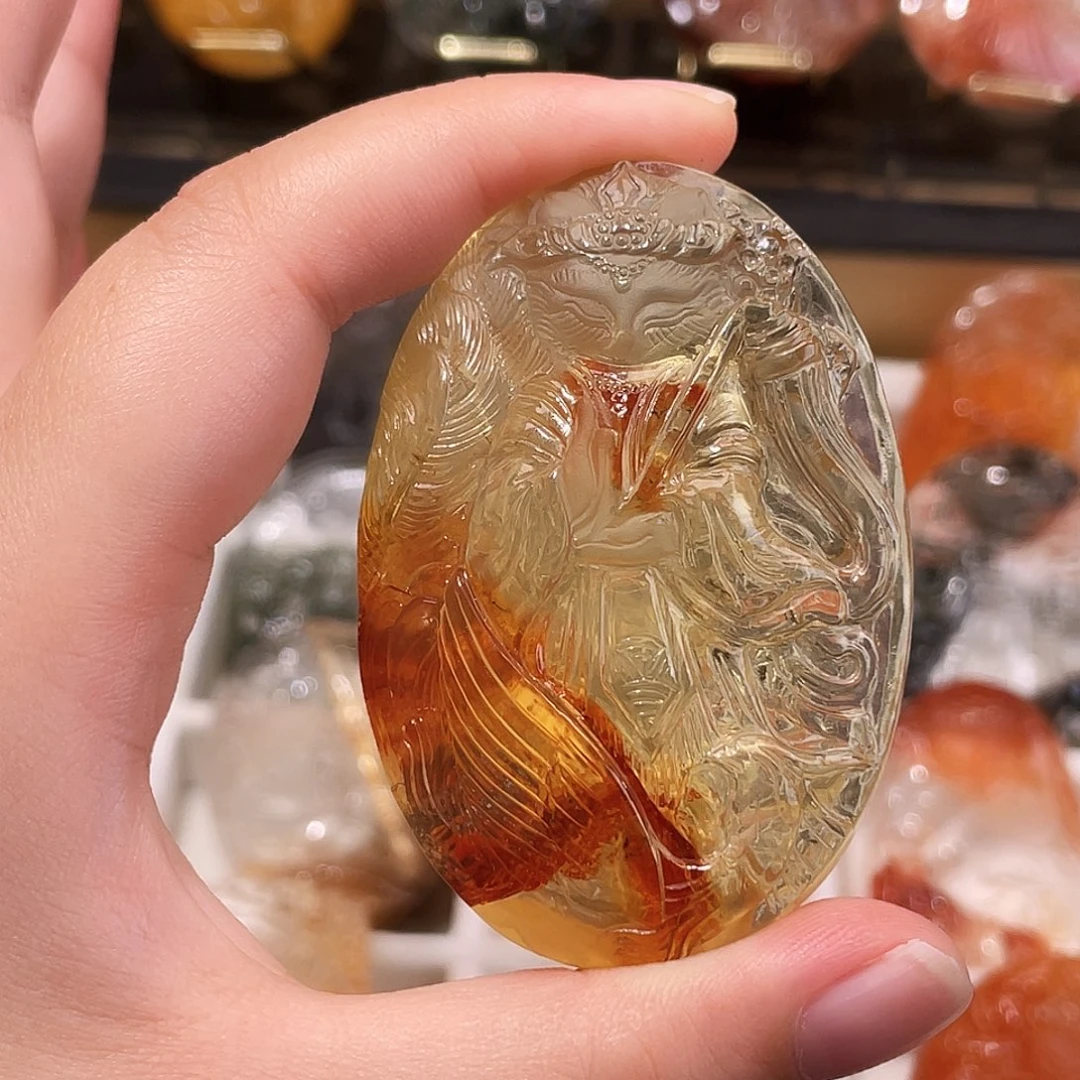 颈饰未镶嵌水晶黄水➕胶花