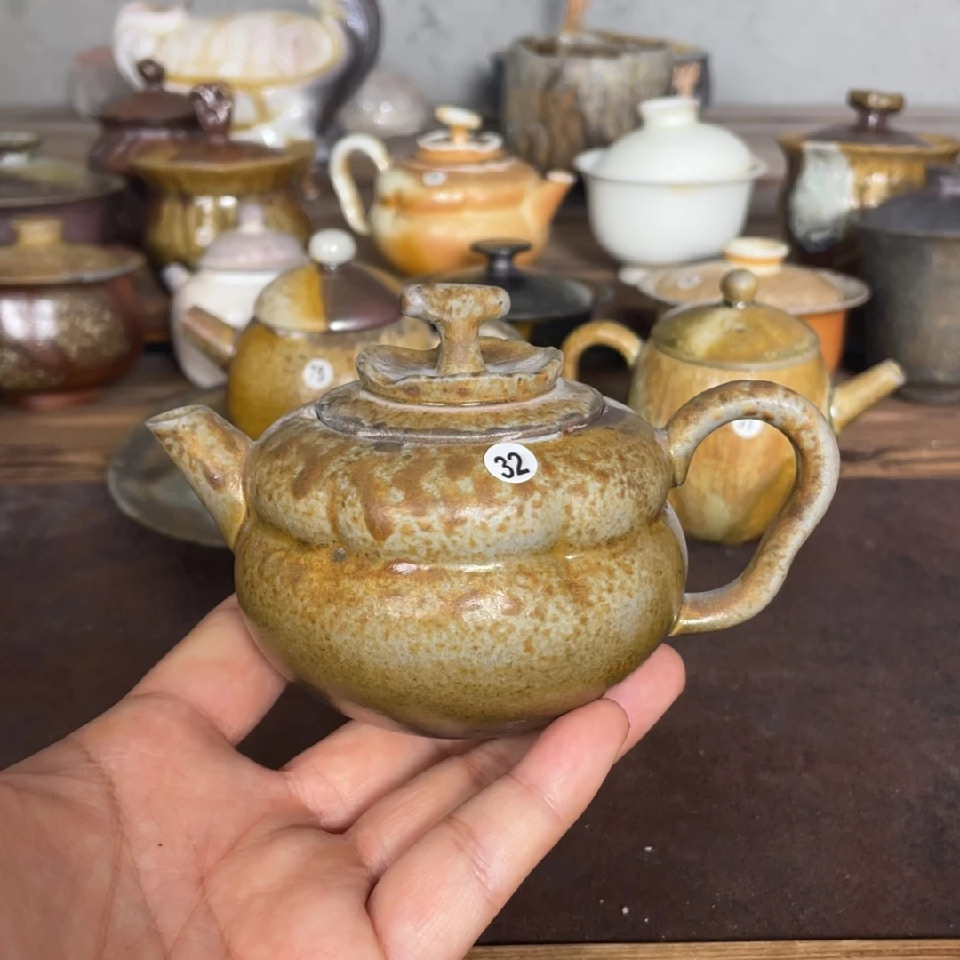 柿子壶。 32。陶泥。 默认微瑕