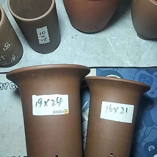 兰花盆两个紫砂花盆