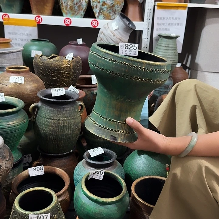 瑕疵金绿鱼尾825高19口径18