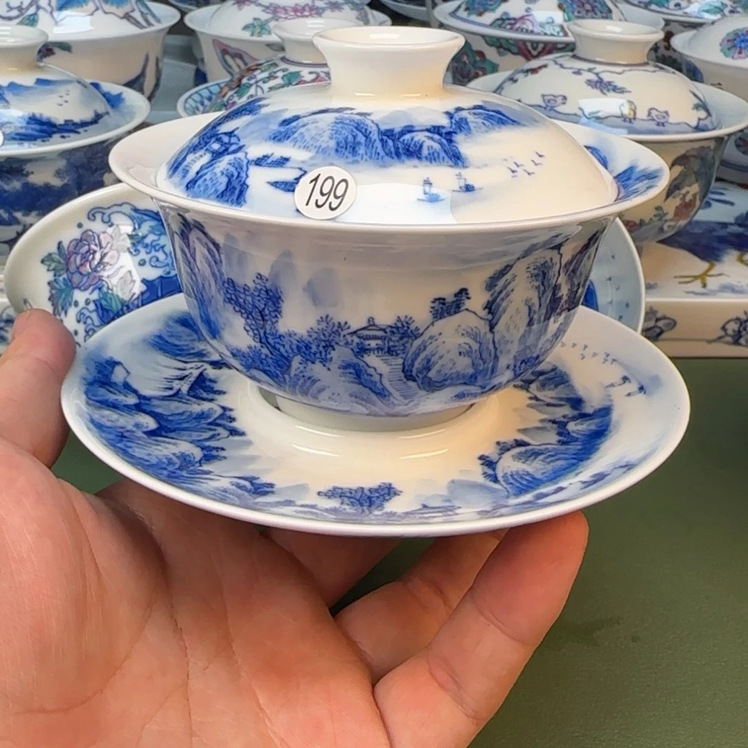 彦祖纯手工手绘茶具199