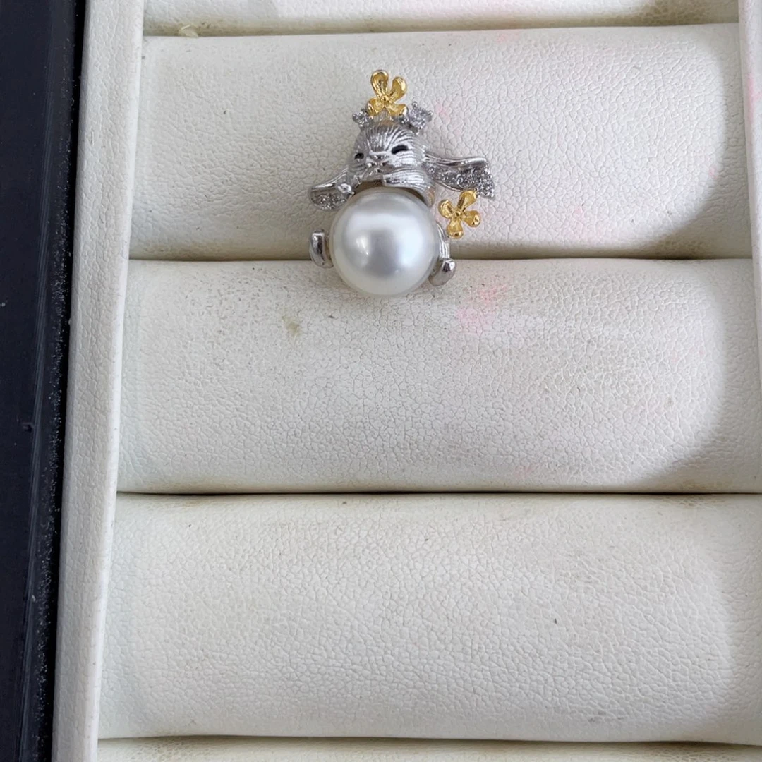 颈饰银S925镶嵌海水珍珠