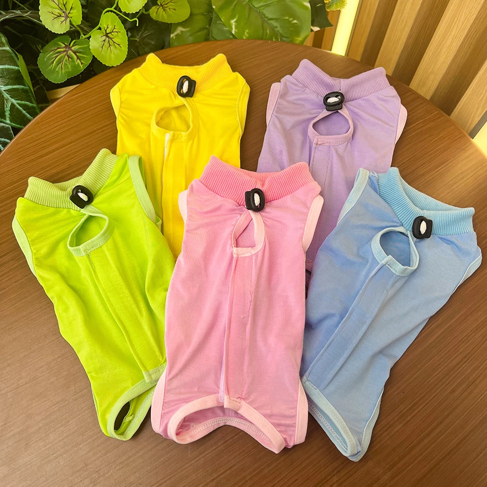 宠物用品猫咪衣服猫绝育术后服防舔咬柔软超弹英短蓝猫无毛用品