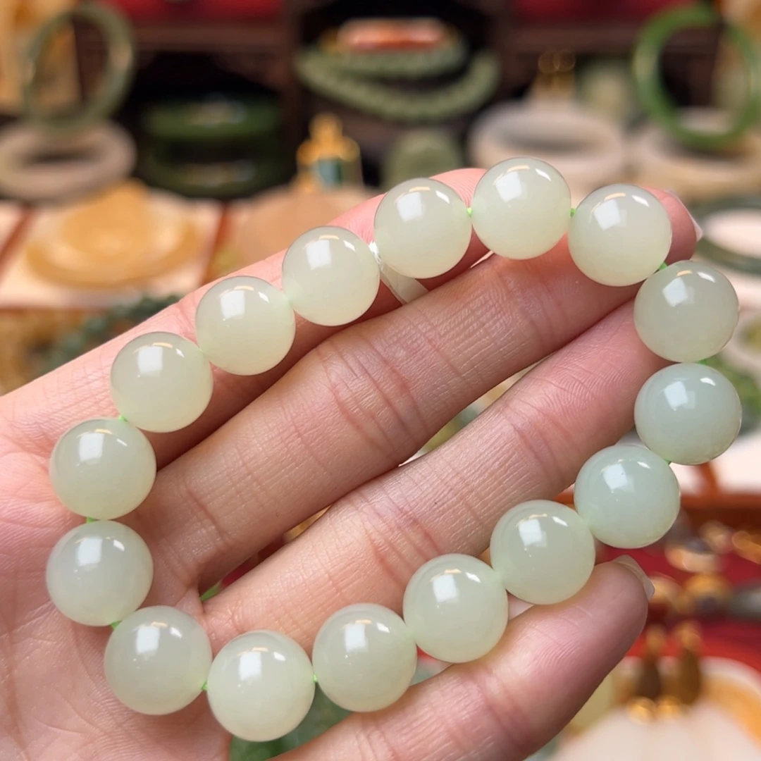 和田玉手串未镶嵌