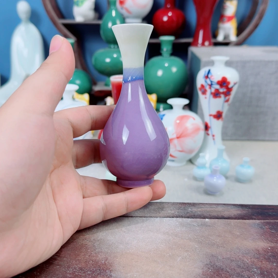 陶瓷手工小花器摆件