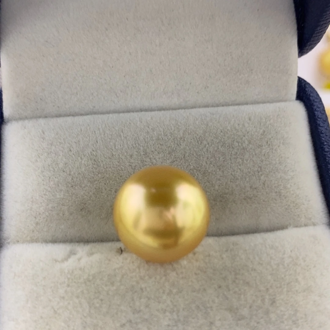 海水珍珠裸珠12.8南洋金珠裸珠