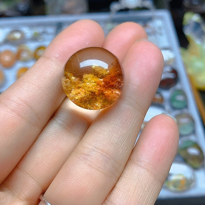 天然幽灵吊坠囚笼银S925镶嵌水晶小****?