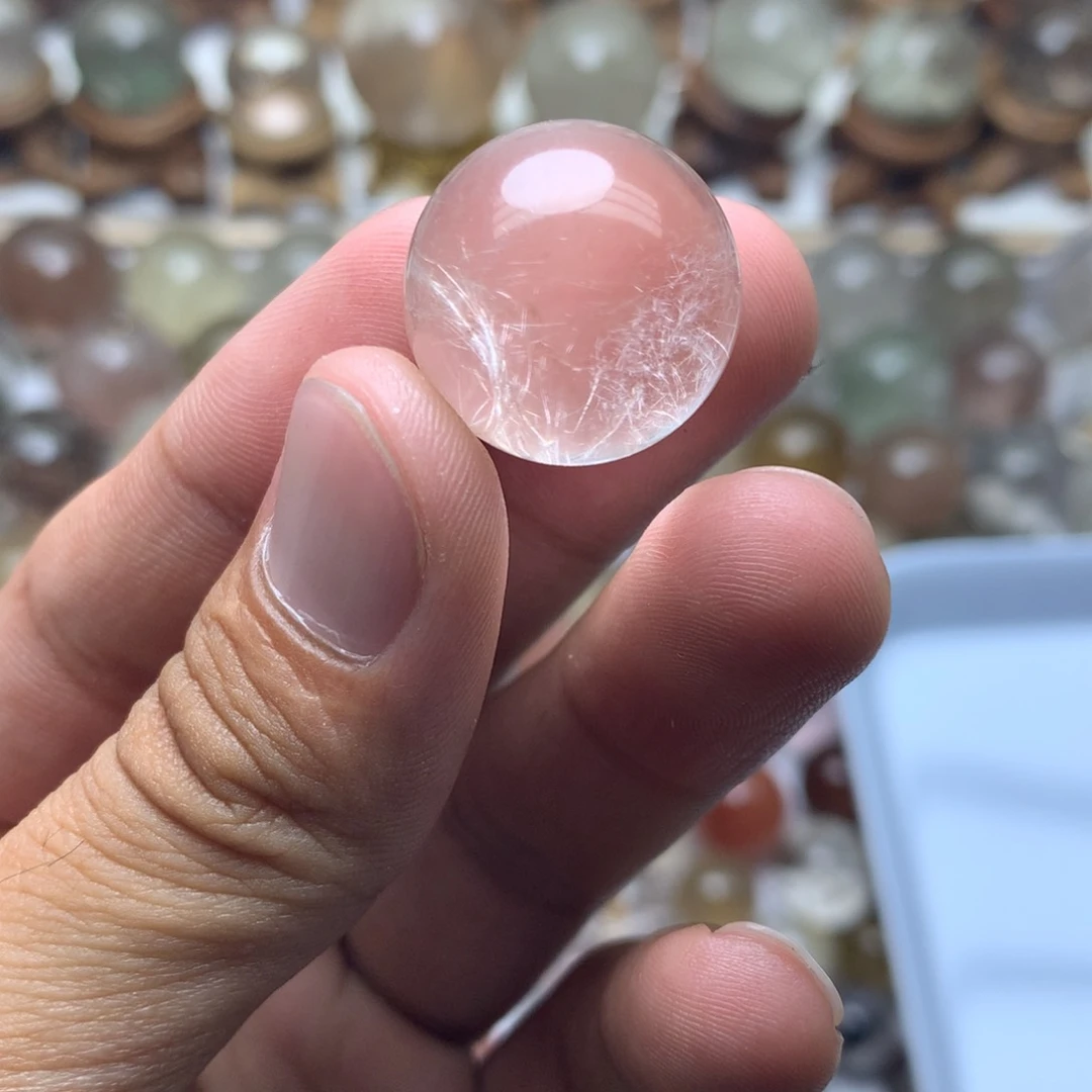 水晶珠宝半成品未镶嵌牛**王兔毛球