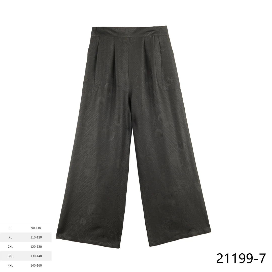 2025春夏新款时尚国风黑色双面裤21199-7