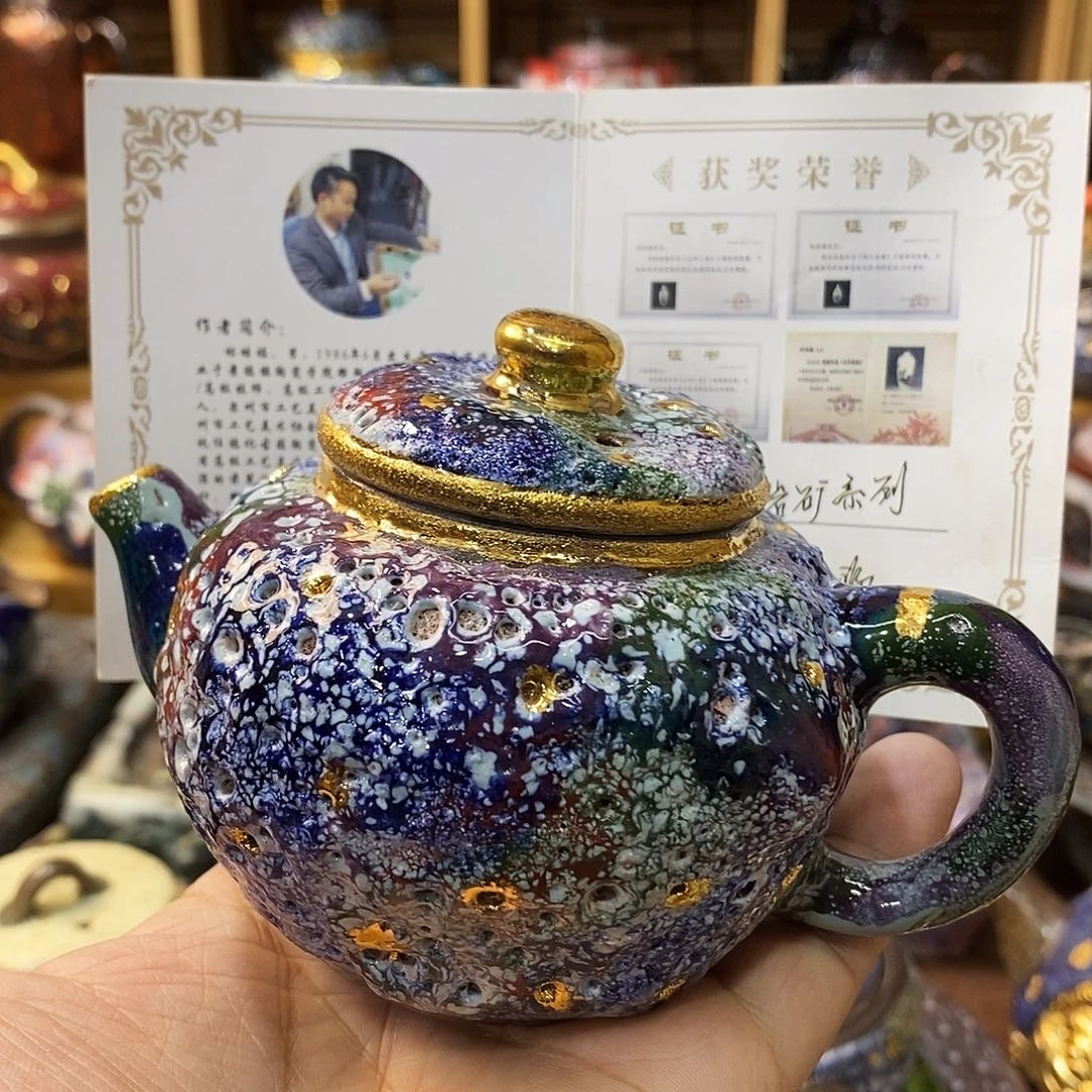 粗陶志野柴烧茶器