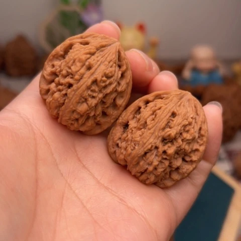 吊坠文玩核桃32全品凹底南疆石