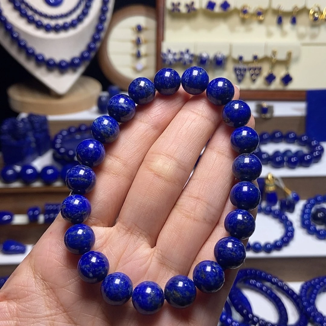 开***^青金石未镶嵌单圈手串10mm+