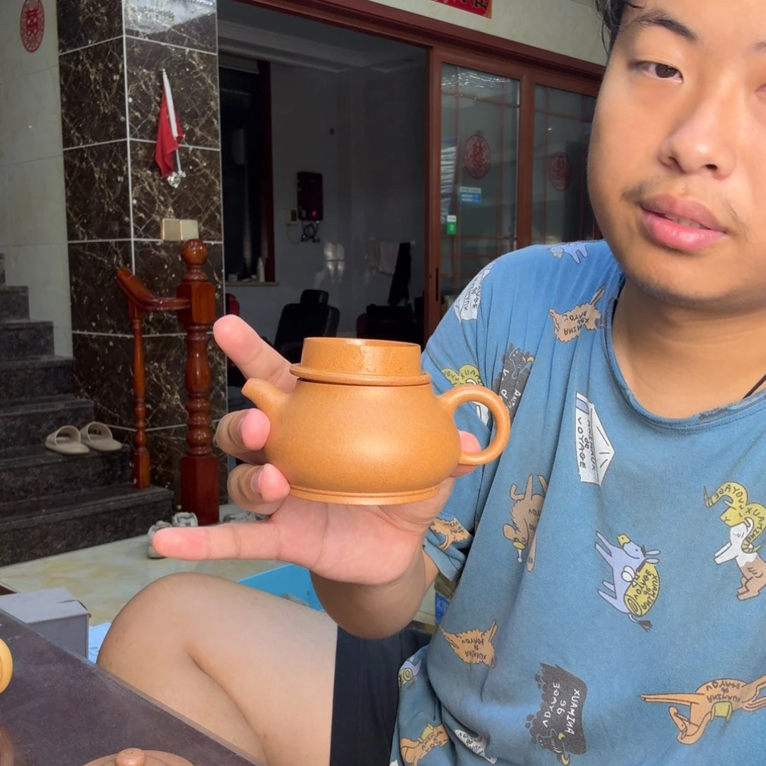 茶壶紫砂黄金段 无添加 瑕疵