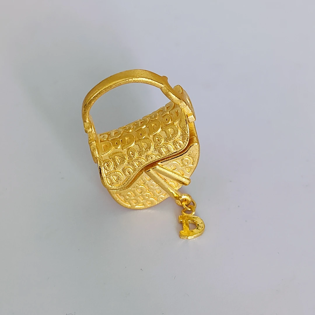 【创隆黄金】999足金黄金水桶包手提包摆件纯金包包