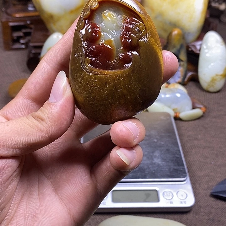 和田玉未镶嵌挂件