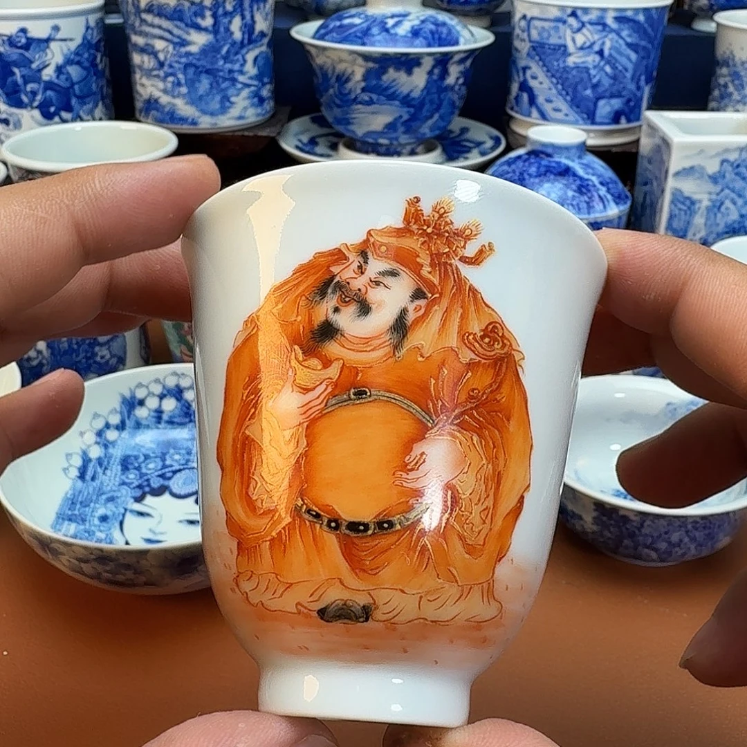 威***穷杯子景德镇全手工手绘陶瓷