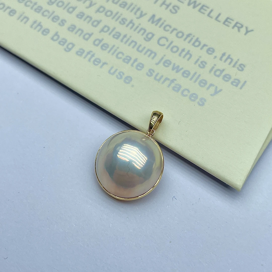 「周年庆」18K金 海水马贝吊坠  简约  百搭  轻奢 ZN07