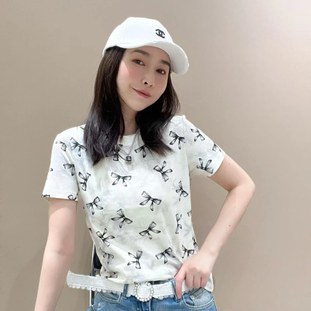 爆款新款创意短袖252211显瘦洋气时尚百搭设计感休闲体恤半袖圆领