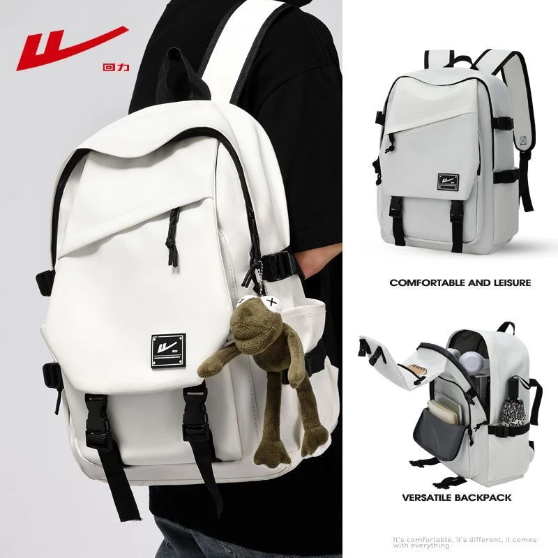 Warrior/回力双肩包大容量学生书包学院风耐用旅行包轻便电脑包新