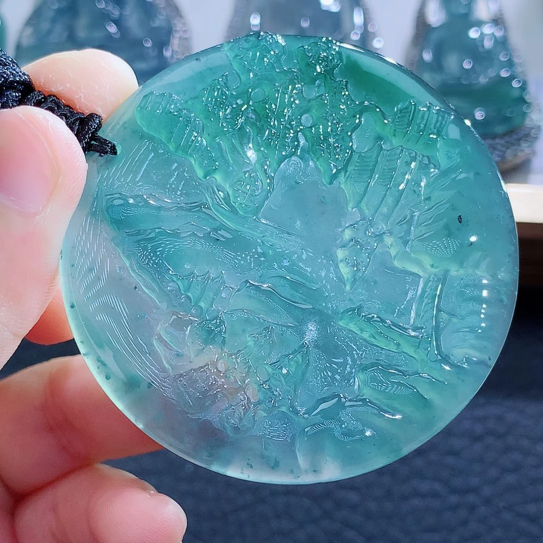 未镶嵌挂件翡翠翡翠