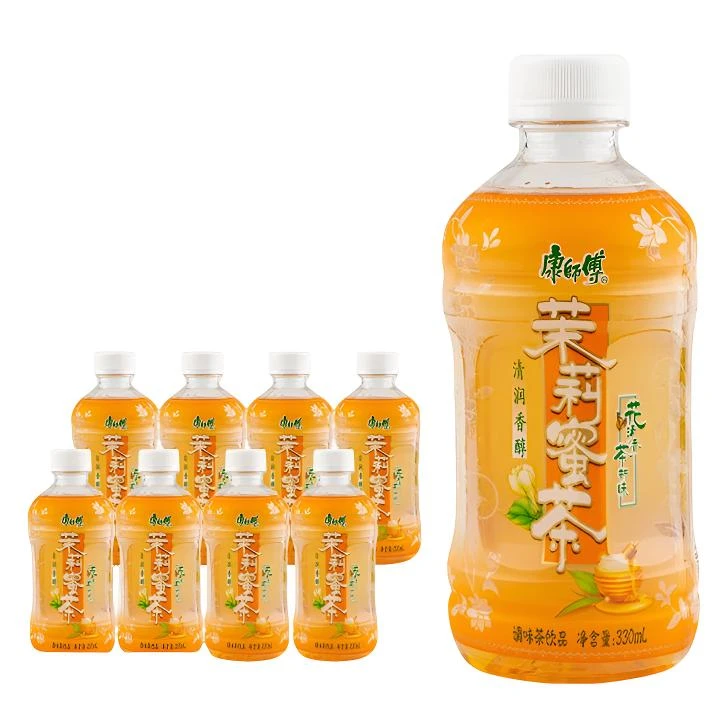 【6瓶】康师傅茉莉蜜茶330ML清爽清凉饮料夏季解渴饮料夏日冰镇