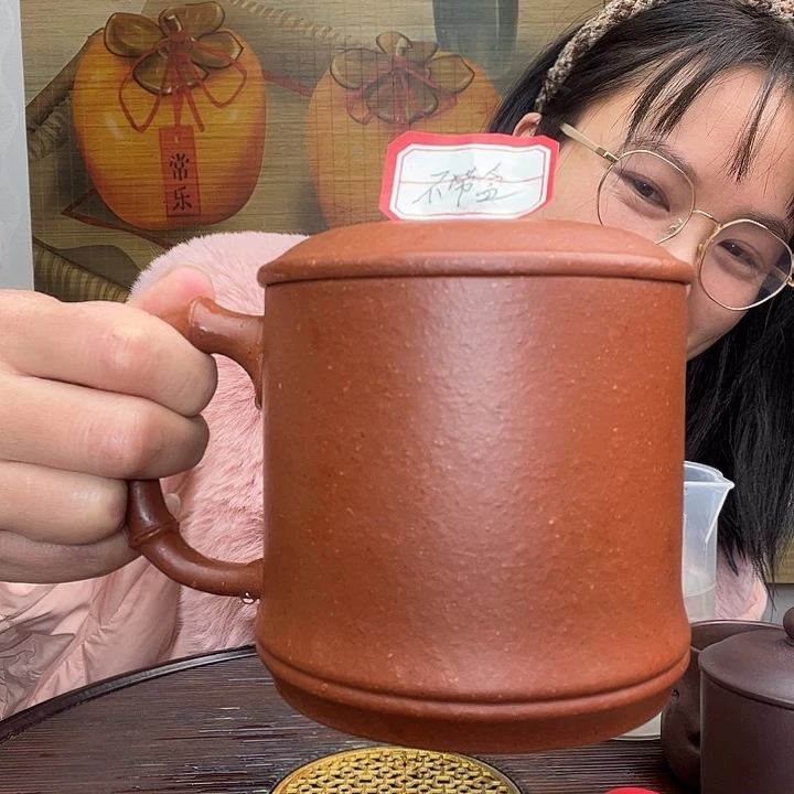 紫砂茶杯韓*原矿紫砂杯