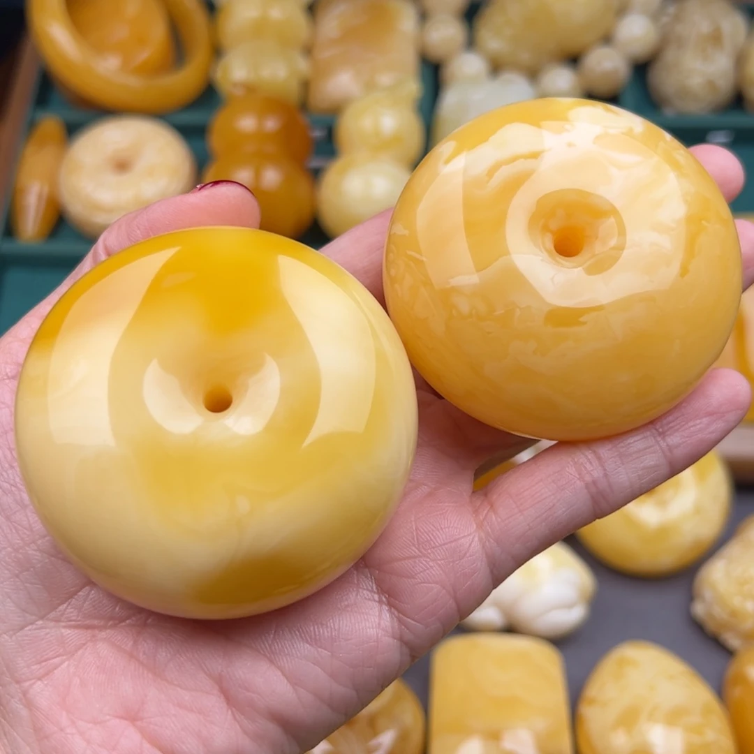 琥珀颈饰未镶嵌纯天然琥珀蜜蜡无优化