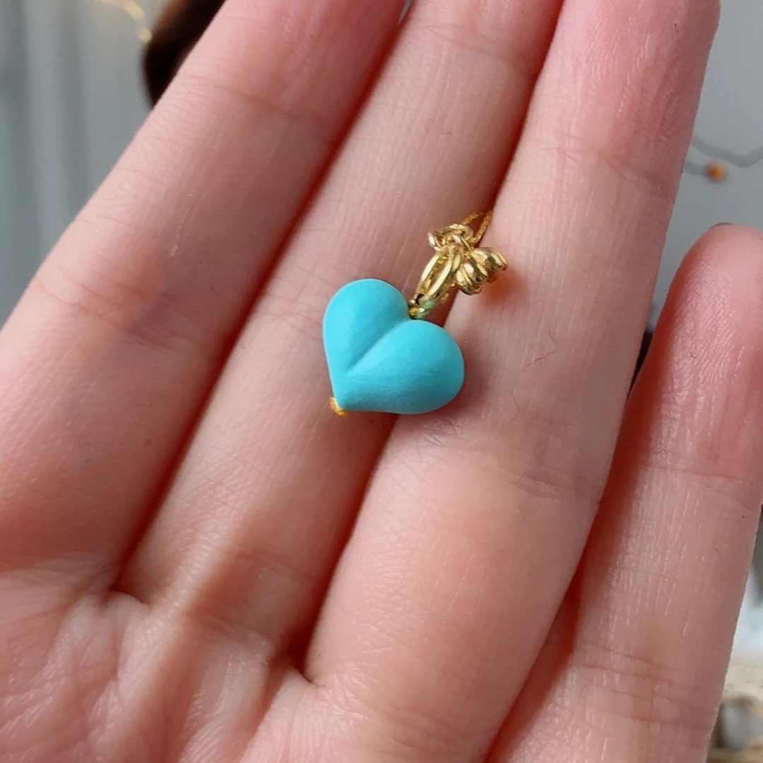 绿松石18K金镶嵌珠宝奇石