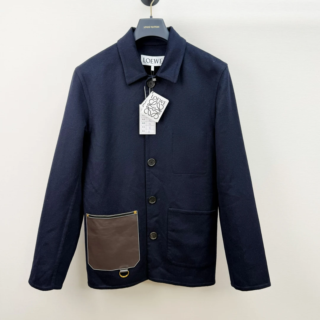 99新 LOEWE/罗意威 羊毛外套 50码 胸围112 衣长76 袖长63