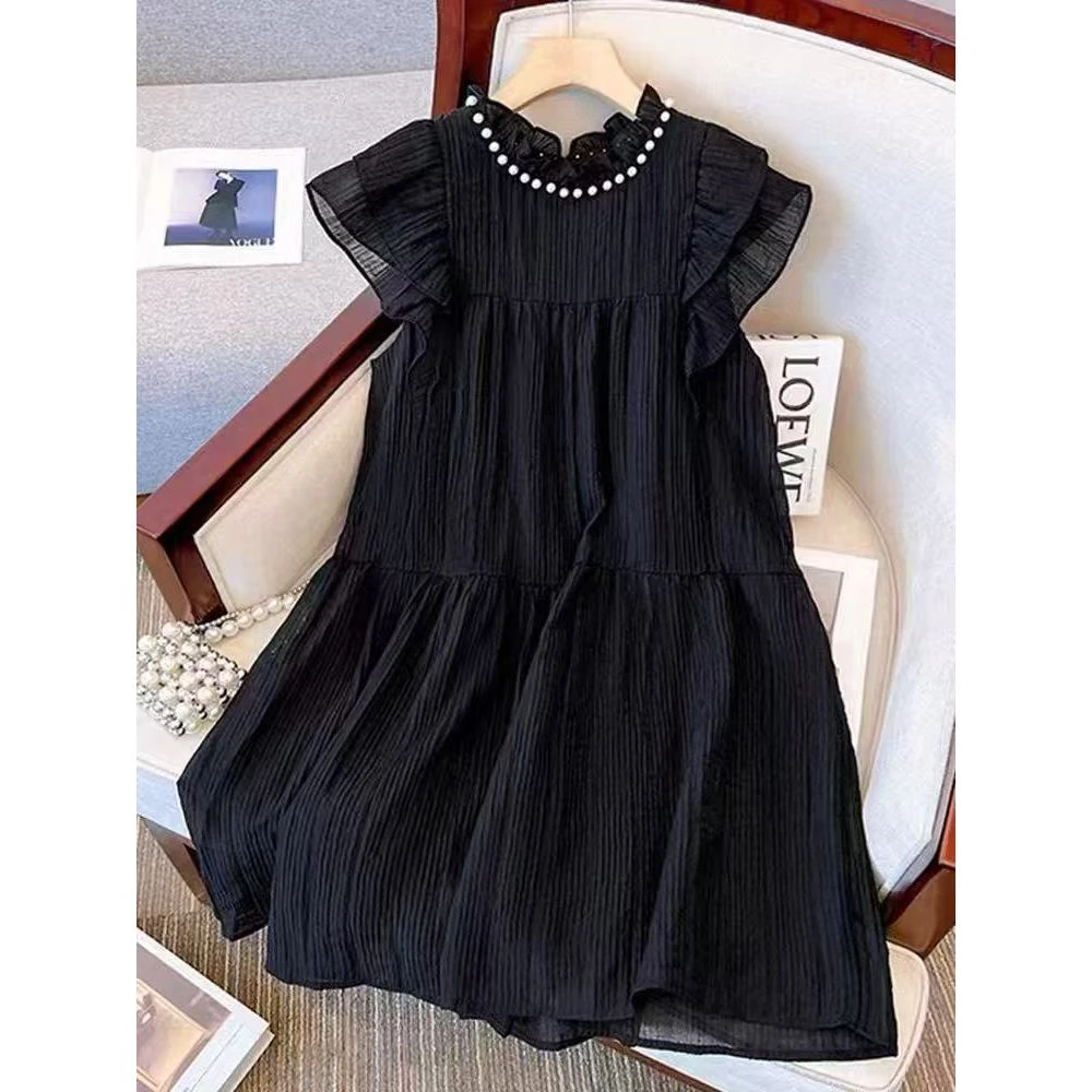 姜小牙 《香草浪漫》微胖大码仙女 小飞袖 娃娃裙2561