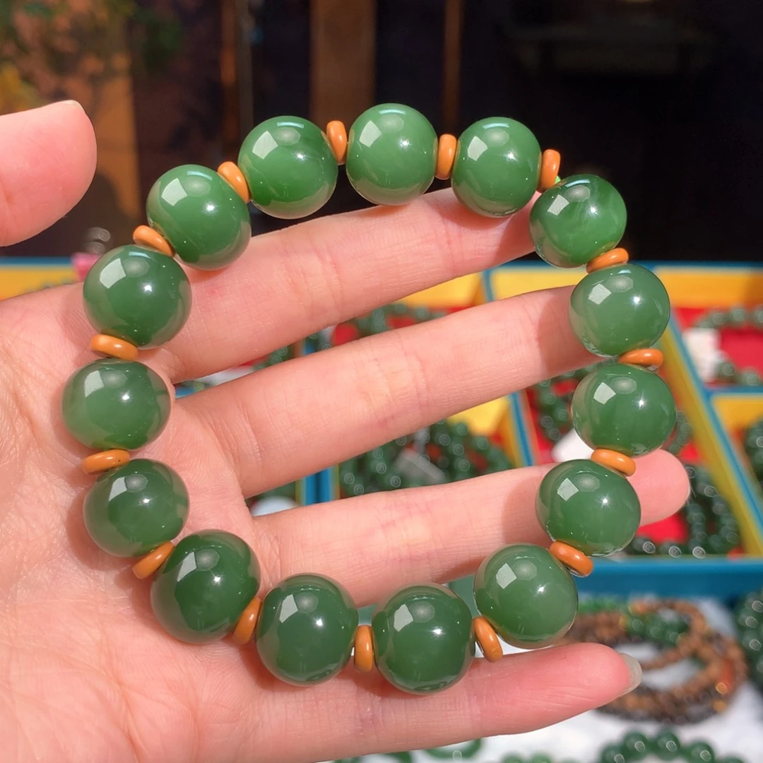 和田玉（碧玉）手串未镶嵌
