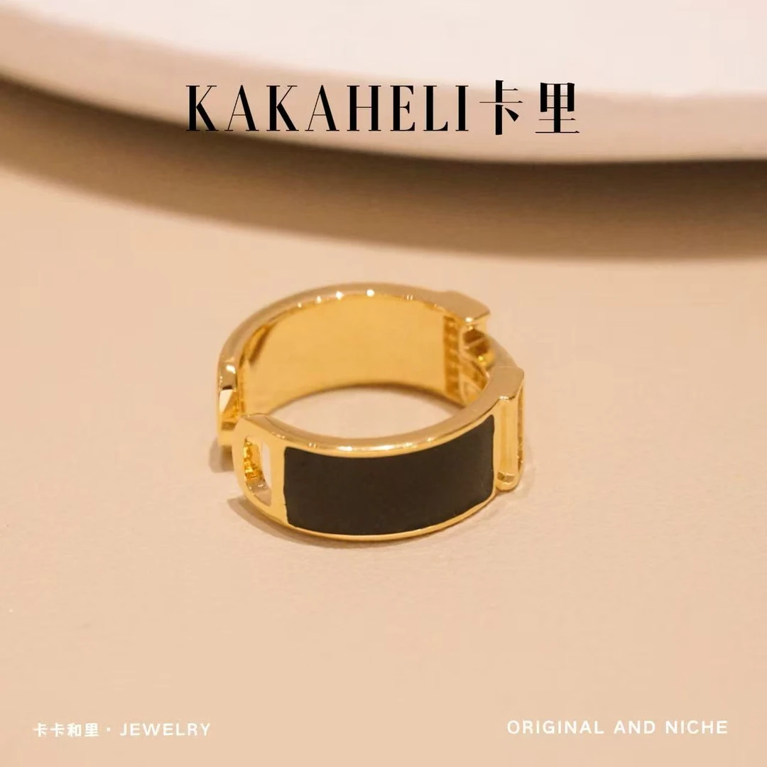 铜合金合成锆石戒指 ‌赫努姆陶轻奢级戒指 JZ-125