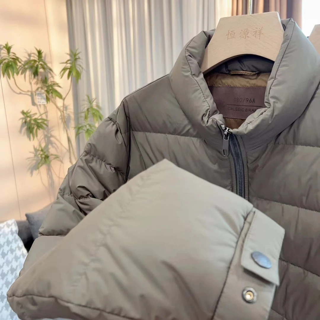 【杰*亚款】男士立领鹅绒服23611