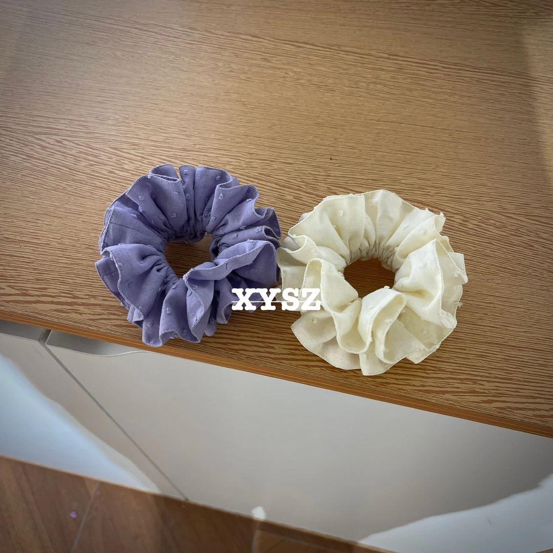 月光下的薰衣草发圈甜美日韩发绳韩系丸子头发饰头绳头饰百搭