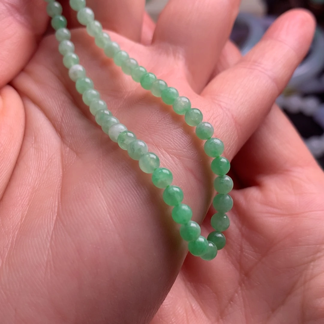 颈饰银S925镀金镶嵌翡翠翡翠