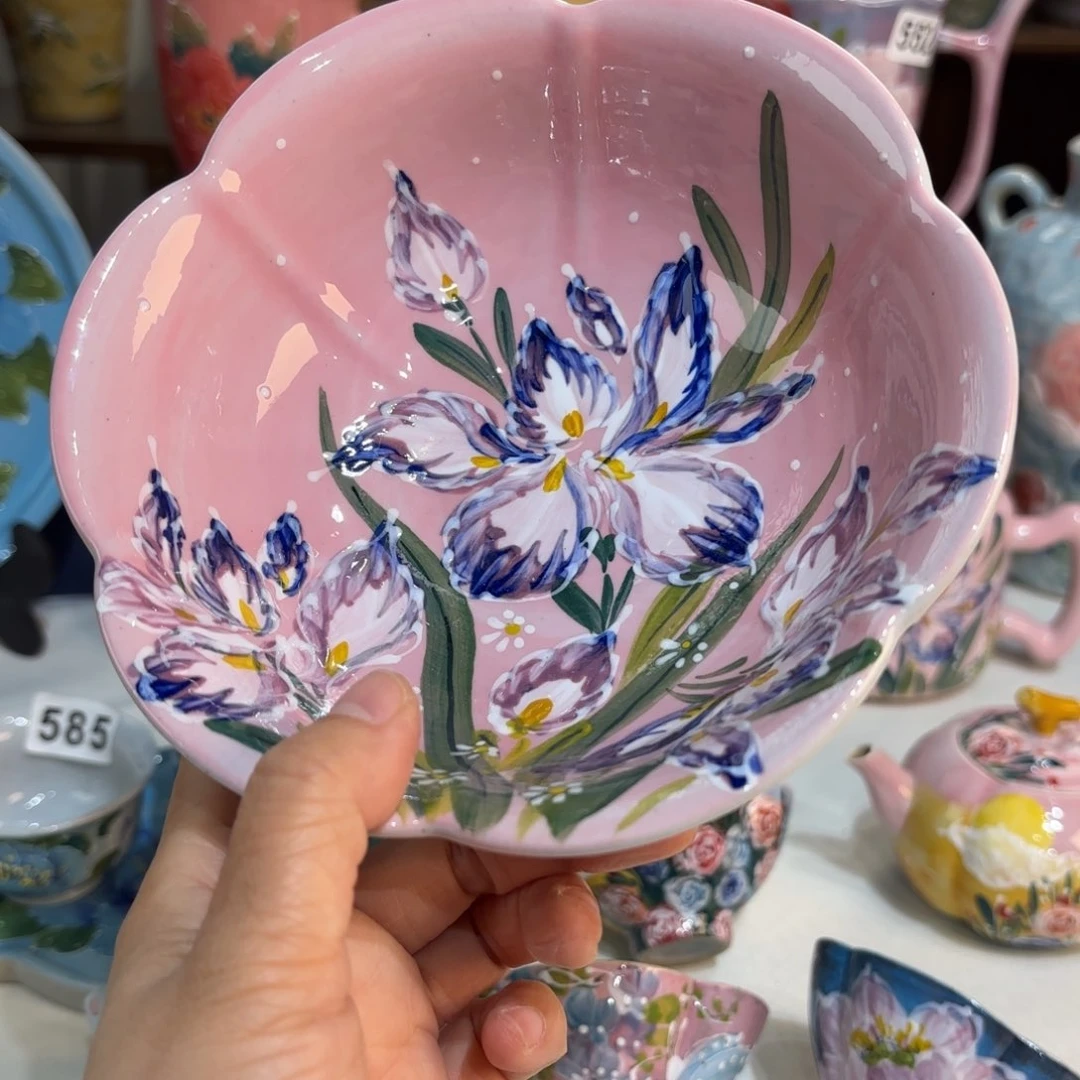 景德镇手绘高温釉下彩陶瓷茶具