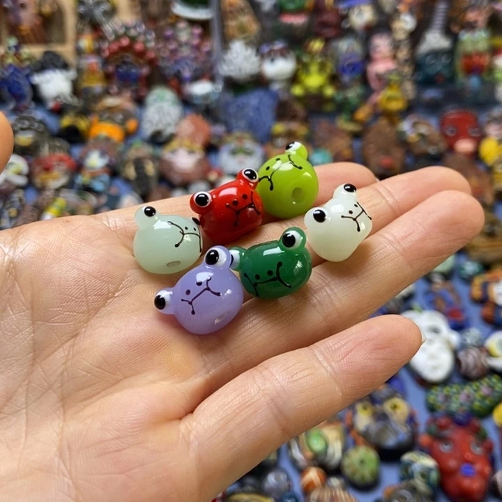 琉璃颈饰青蛙头一个027