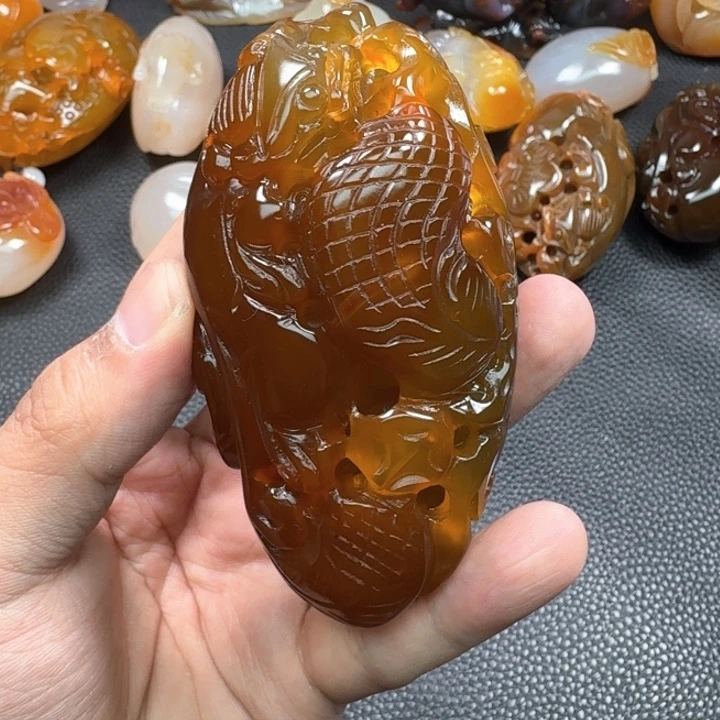 玛瑙/玉髓手把未镶嵌这****个