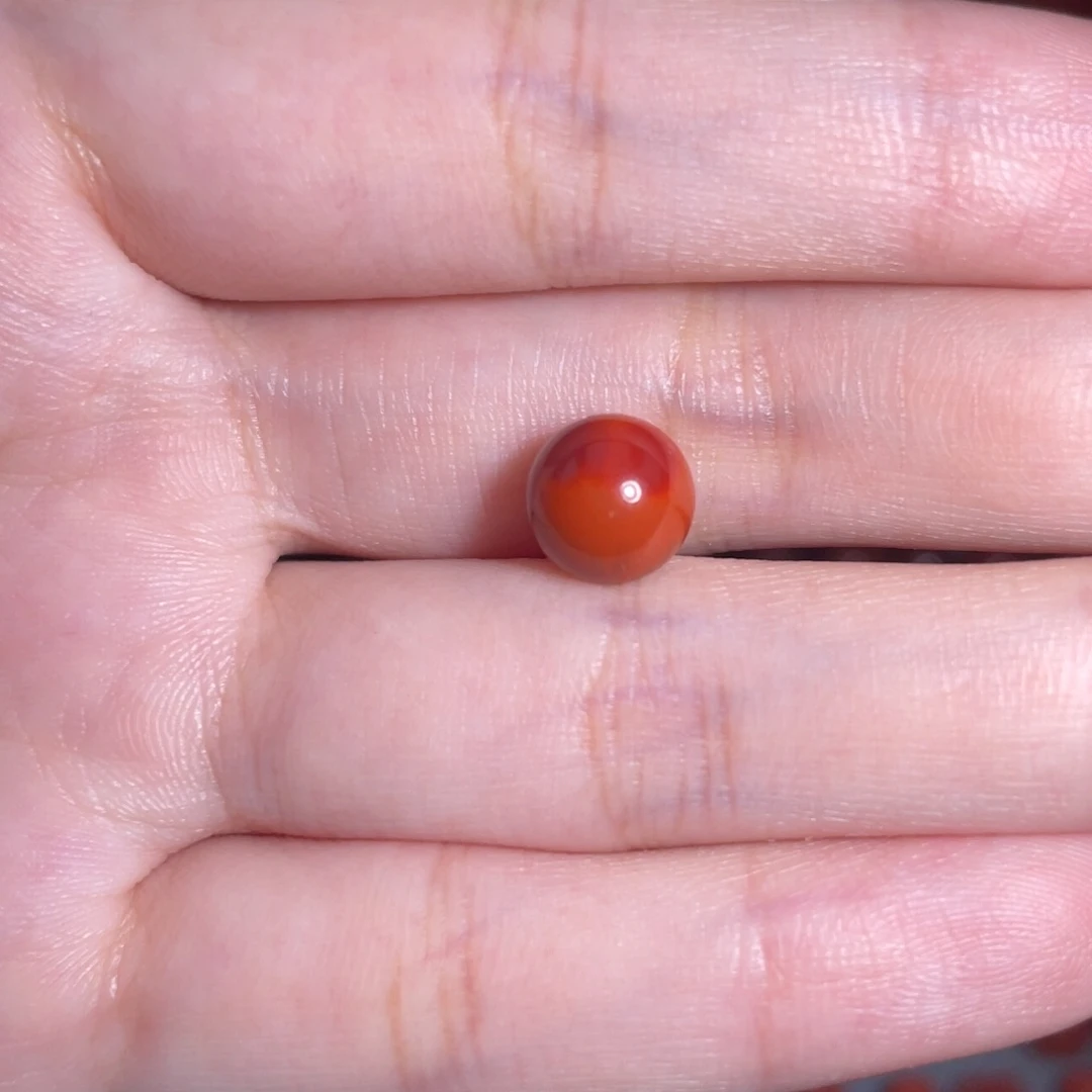 未镶嵌瓦西圆珠8mm+南红玛瑙