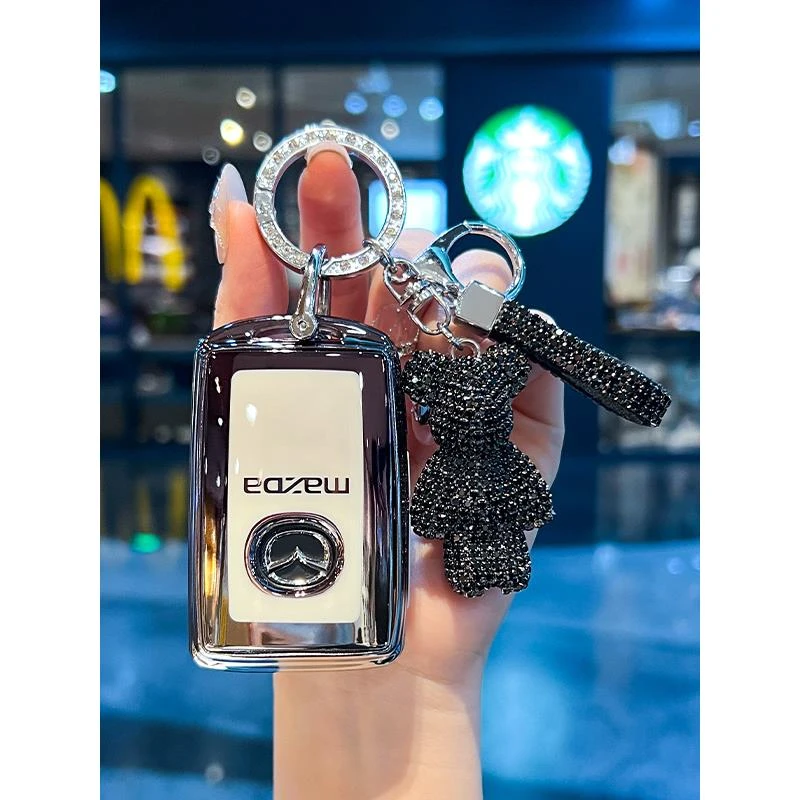 马自达3昂克赛拉钥匙套CX5车CX4阿特兹CX50行也CX30次世代CX8匙扣