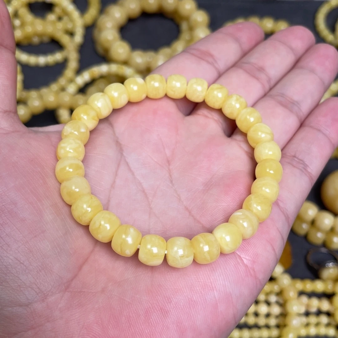 蜜蜡未镶嵌裸石蜜蜡手串8.6mm