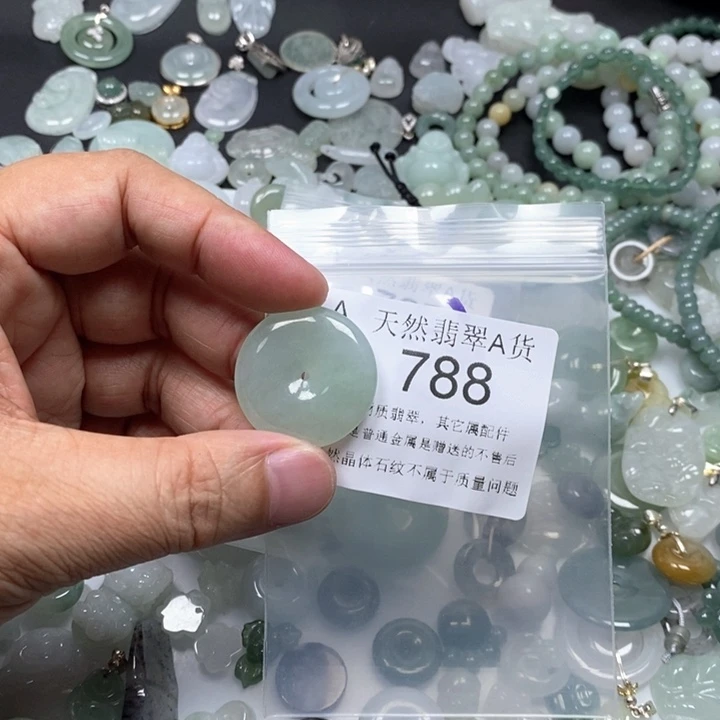 -****翡翠未镶嵌颈饰翡翠