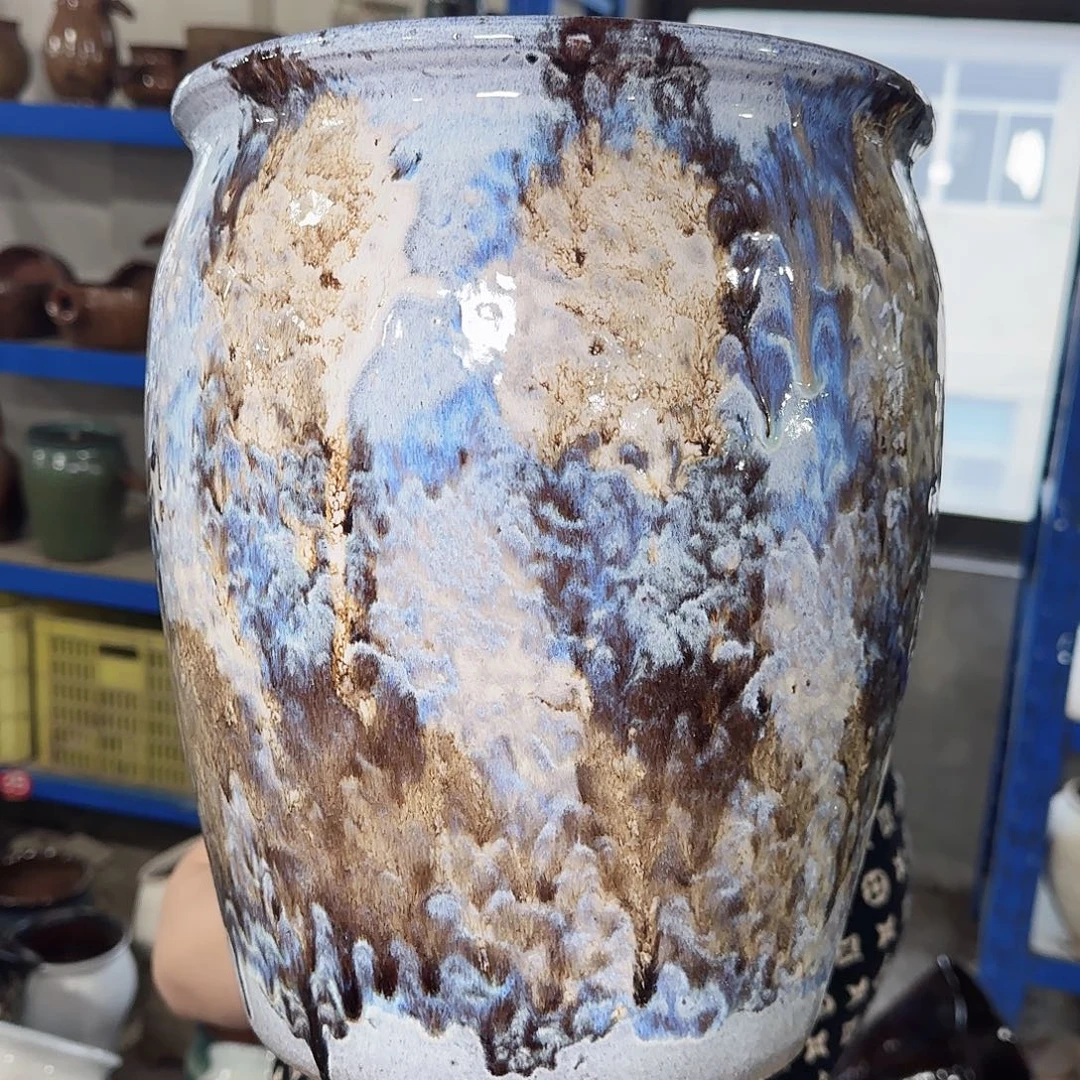 紫砂花盆高30口25