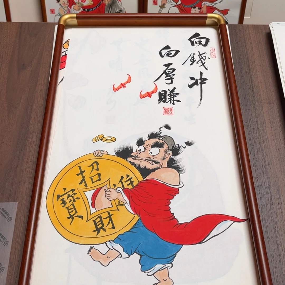 国画纯手绘禅意画作品