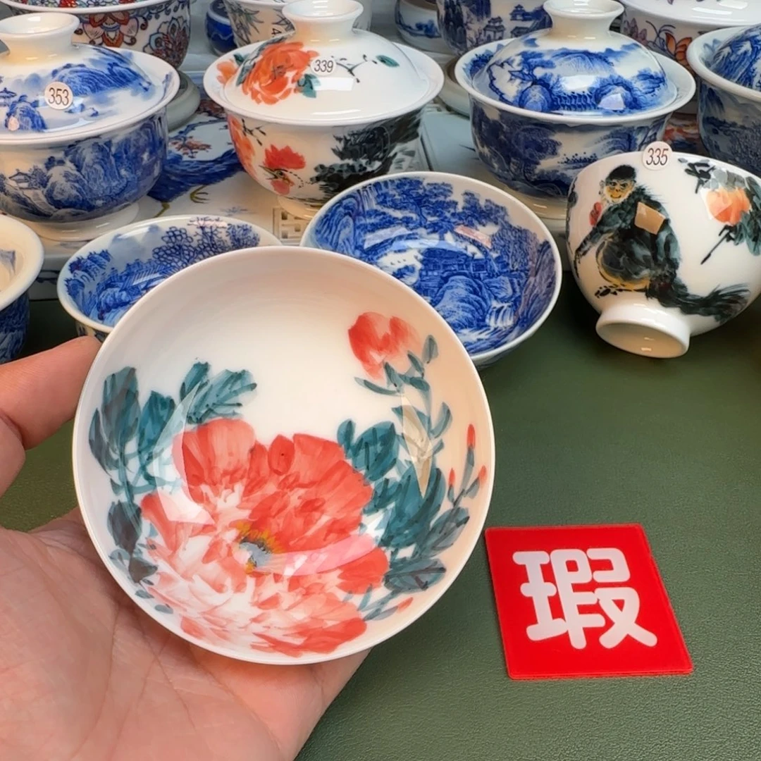 陶纯手工纯手绘茶具360