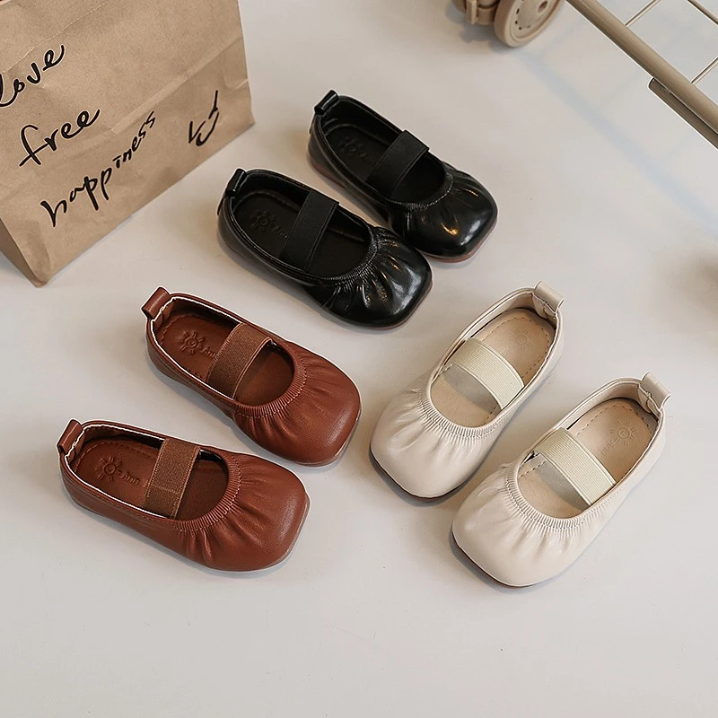 23-34春秋新款儿童时尚韩版小皮鞋小香风公主洋气单鞋K77